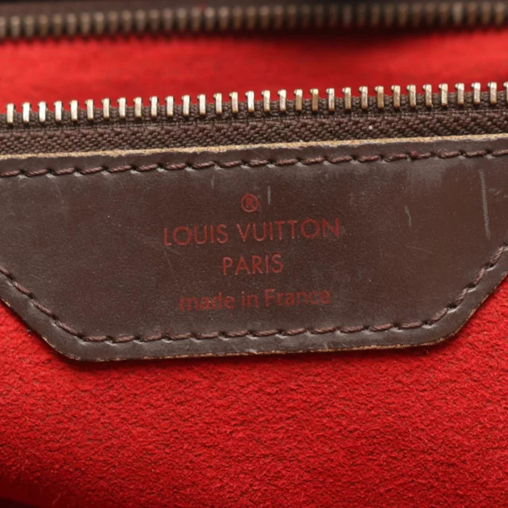 Louis Vuitton Bag Hampstead Canvas Tote Brown Leather Damier - Picture 4 of 10